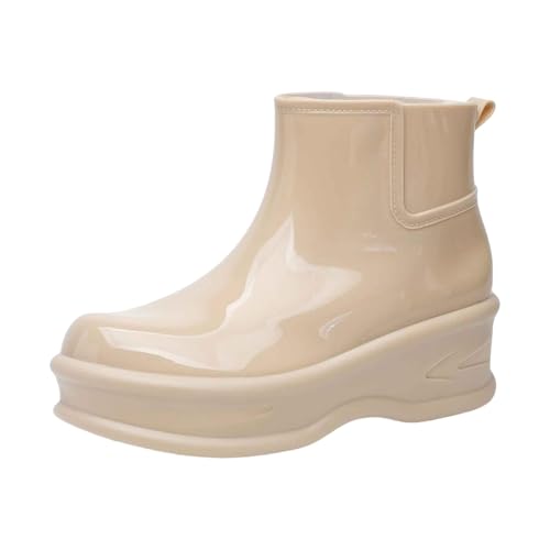 Regenstiefel für Damen, Auberginenfarbe, rutschfest, für Outdoor, Arbeit, Angeln, Reisen, khaki, 37 EU von Generisch