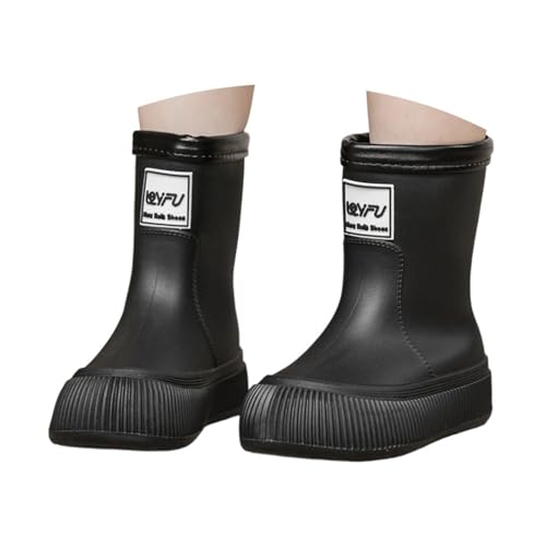 Regenstiefell Kinder Junge Gummistiefel Mädchen Bequem Wasserschuhe Regenzeit Baby Regenschuhe Leichte Cartoon Verstellbare Kordelzug Bequem Boots Regenstiefell Wasserdicht Slip Stiefel von Generisch