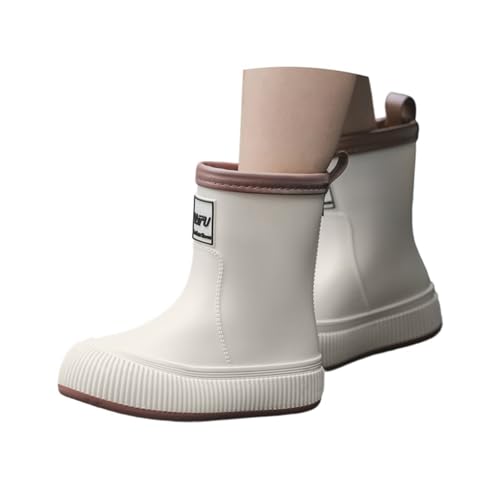 Regenstiefell Kinder Junge Gummistiefel Mädchen Bequem Wasserschuhe Regenzeit Baby Regenschuhe Leichte Cartoon Verstellbare Kordelzug Bequem Boots Regenstiefell Wasserdicht Slip Stiefel von Generisch