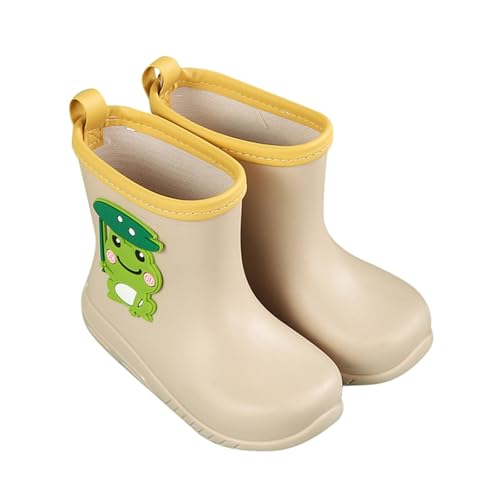 Regenstiefell Kinder Mädchen Leicht Gummistiefel Jungen rutschfest Wasserschuhe Halbhoch Gartenschuhe Wasserfest Regenschuhe Sommer Rain Boots Kids Weicher Strandschuhe von Generisch