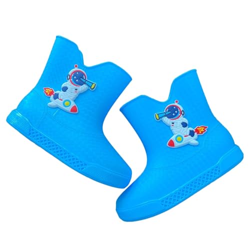 Regenstiefell Kinder Wasserdicht Gummistiefel Jungen Mädchen Unisex Cartoon Regen Stiefel Leichte Bequeme Kindergummistiefel Eva Regenschuhe wasserdichte Winddicht rutschfest Rain Boots von Generisch