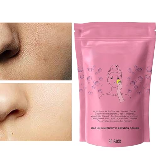 Reinigungspads Für Das Gesicht,30 Stück Glättende Pflege Reinigungstücher | Milde Reinigungspads für strahlenden Teint,Für Frauen Männer Und Familie von Generisch