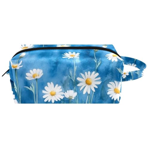 Reise-Kosmetiktasche, Pinseltasche mit Griff, Cartoon-Eule im Winter, rot und weiß, Schal, wasserabweisend, Kulturbeutel, Zubehör-Organizer für Damen und Mädchen, Mehrfarbig 10, 8.2x3.1x3.5 in/21x8x9 von Generisch