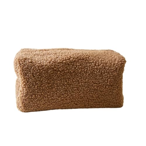 Reise-Kosmetiktasche, weiche Make-up-Tasche, tragbarer Make-up-Organizer, wasserdichte Tasche, leichte Kosmetiktasche, große Kapazität, faltbar, Kosmetiktasche Reißverschluss, coffee, Refer to von Generisch