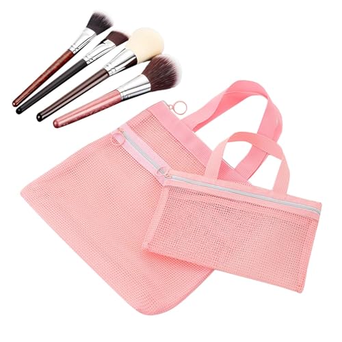 Reise-Kosmetiktasche | Tragbare Flugzeug Kosmetik Mesh Tasche - Reißverschluss Tasche Mit Griff 2er Set Für Festival Arbeit Stadion Urlaub Reisen Schule Flugzeug Konzert von Generisch
