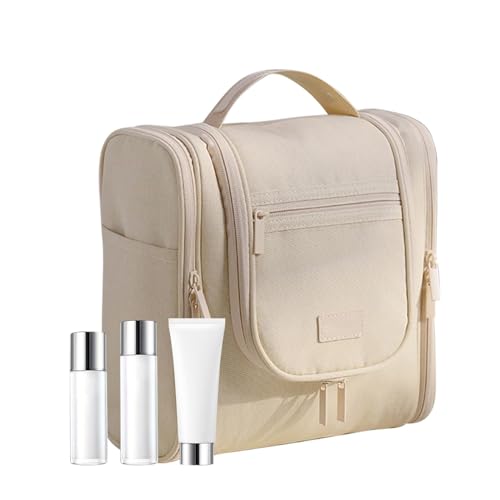 Reise-Kulturbeutel, wasserdicht, große Kapazität, hängende Kulturbeutel, Make-up-Organizer für Männer und Frauen, Hand-Kosmetiktasche mit Fächern, kompakte Reiseaufbewahrung für Toilettenartikel von Generisch
