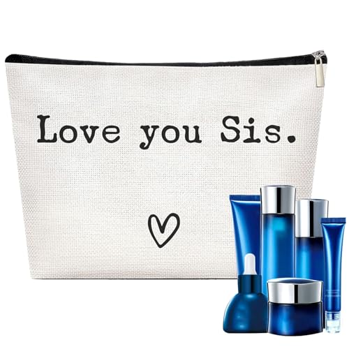 Reise-Kulturbeutel für Schwester, Kulturbeutel-Reisetasche | Großer Organizer für Schwestergeschenke - Lustige Weihnachts-Geburtstagsgeschenke, Make-up-Kosmetiktasche, Reise-Organizer für Schwestern von Generisch