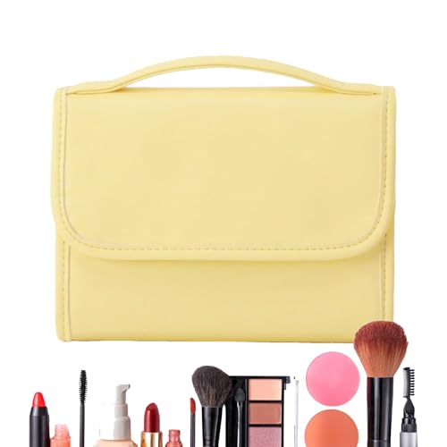 Reise Make-up Bag - wasserdichte Make-up Tasche Mit Tragegriff - Großer Kosmetikbeutel Organizer Für Täglichen Gebrauch Fitness Reisen Hotel Bad Zuhause von Generisch