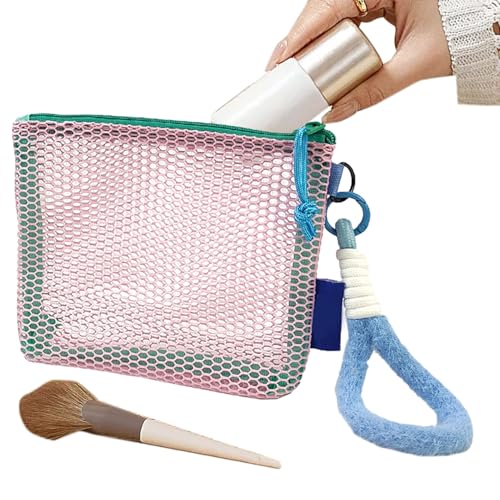 Reise Makeup Organizer - Reise Necessaire Tasche,Transparente Netz Tasche Für Wochenende Schwimmen Camping Hochzeitsreise Strandurlaub von Generisch
