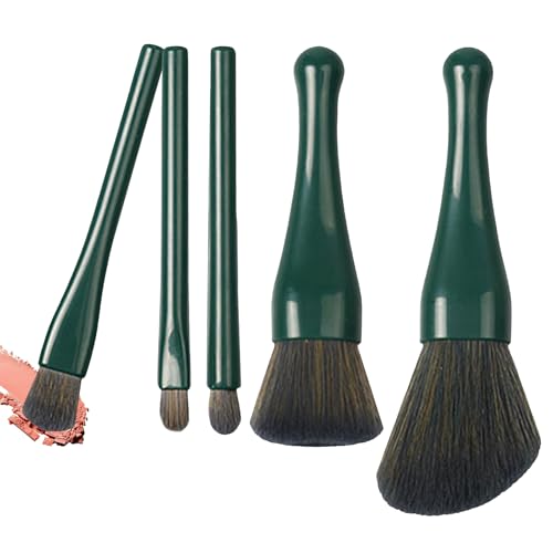 Reise Makeup Pinsel Set,Reise-Lippen- Und Lidschattenpinsel | Zusammenklappbares Tragbares Applikator Set für Damen Mädchen Foundation Concealer Lidschatten Puder von Generisch