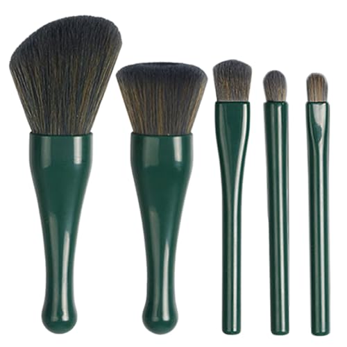 Reise Makeup Pinselset - Gesichts-Kosmetik Makeup Bürsten Set,Zusammenklappbares Tragbares Applikator Set für Damen Mädchen Foundation Concealer Lidschatten Puder von Generisch