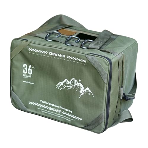Reisetasche Für Camping,Kochgeschirr-Organizer Für Wanderrucksäcke | 36L Wanderkochgeschirr Organizer Mit Tischplatte Für Backpacking Familienausflug Bergtour Outdoor von Generisch