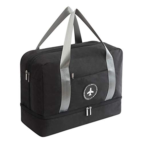 Reisetasche für Männer und Frauen, Reisegepäck, trockene Trennung, Aufbewahrungstasche, Gepäckanhänger für Koffer, transparent, Schwarz , Einheitsgröße Reisetasche für Männer und Frauen, Reisegepäck, trockene Trennung, Aufbewahrungstasche, Gepäckanhänger für Koffer, transparent, Schwarz , Einheitsgröße von Generisch