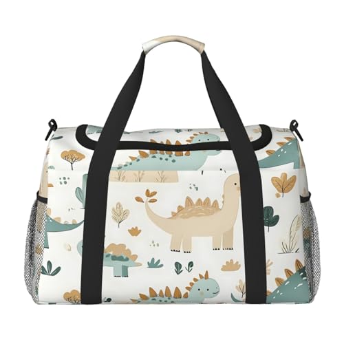 Reisetasche mit Dinosaurier-Motiv, Motiv: Waldkaktus, Fitnessstudio, Wochenendtasche für Männer und Frauen, leichtes Handgepäck für Workout, Urlaub von Generisch