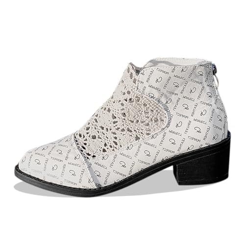Reitstiefel Damen Ankle Boots Westernstiefel Elegant und Bequem Winterstiefel Frauen Freizeit Trachtenschuhe Damenstiefel Halbstiefel Festliche Schuhe Reitstiefel von Generisch