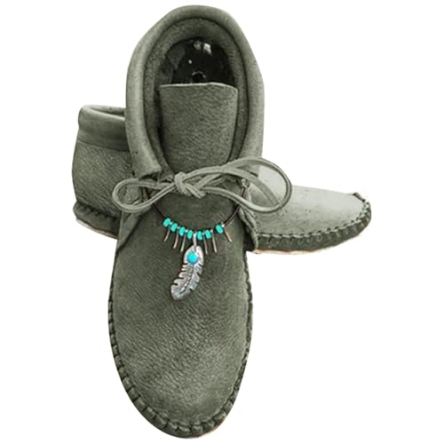 Reitstiefel Damen Western, Kurze Stiefeletten Mit Rutschfest Sohle Retro-PU-Leder Stiefeletten Schlupfstiefel Mittelalterliche Schuhe für Damen Einfarbig Ankle Boots Kurzstiefel Damenstiefel von Generisch