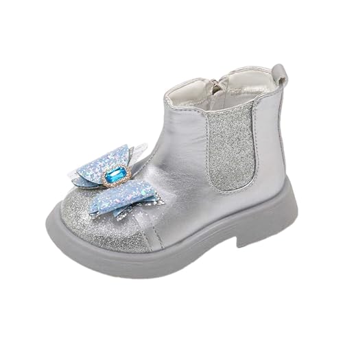 Reitstiefeletten Kinder Partyschuhe Gefüttert Warm Wanderschuhe Winterschuhe Outdoor Stiefeletten Urlaub Stiefel Prinzessin Schuhe Einfarbige Trekkingschuhe Freizeitstiefel von Generisch