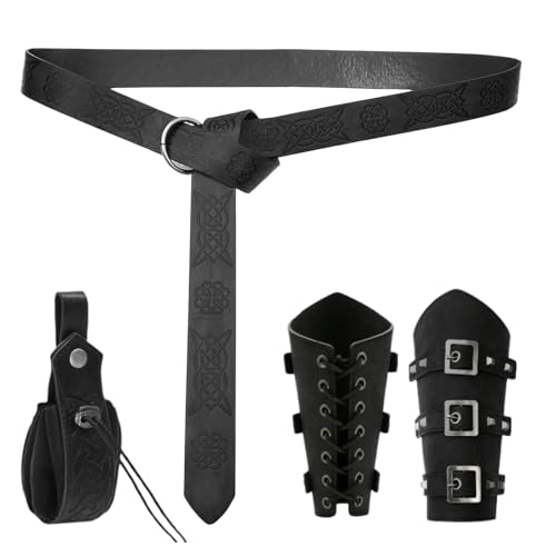 Renaissance Accessories, Medieval Waist Pouch, Vintage Leather Bag, Adjustable Strap Closure, Handmade Costume Detail, Cosplay Festival Outfit for Themed Event Fair Gathering von Generisch