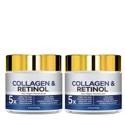 Retinol-Kollagen-Gesichtscreme, Retinol Creme Gesicht, Feuchtigkeitsspendend und Hautstraffend, für Tag und Nacht für Frauen und Männer, Lifting und Straffung der Haut, Geeignet für alle Hauttypen (2) von Generisch