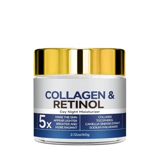 Retinol-Kollagen-Gesichtscreme, Retinol Creme Gesicht, Feuchtigkeitsspendend und Hautstraffend, für Tag und Nacht für Frauen und Männer, Lifting und Straffung der Haut, Geeignet für alle Hauttypen (1) von Generisch