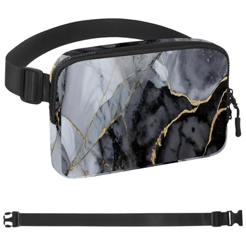 Retro Aesthetic Marble-1340 Gürteltasche für Damen und Herren, Gürteltasche mit verstellbarem Riemen, modische Umhängetasche für Reisen, Outdoor, Laufen, Wandern, mehrfarbig, mehrfarbig, von Generisch