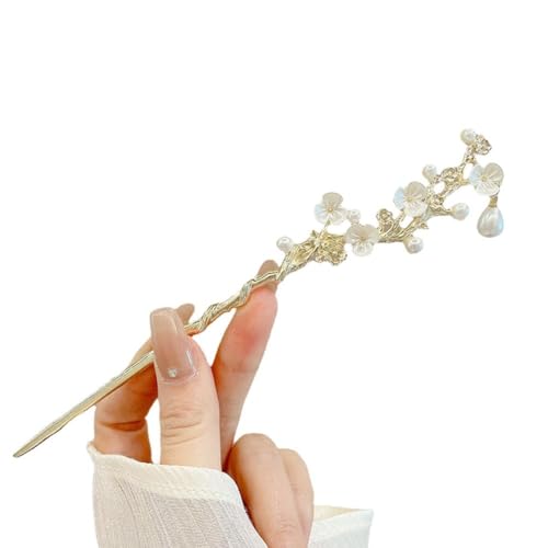 Retro-Haarspange im chinesischen Stil mit Quaste, für Damen, Haarnadeln, Blume, handgefertigt, I8D8, Haarschmuck, Charm-Schmuck von Generisch