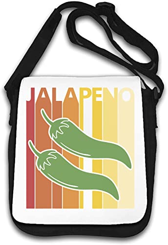 Retro Poster Jalapeno Delicious Graphic Umhängetasche Weiß von Generisch