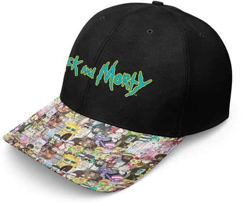 Rick and Morty Baseballkappe, Schwarz, Schwarz , Einheitsgröße von Generisch