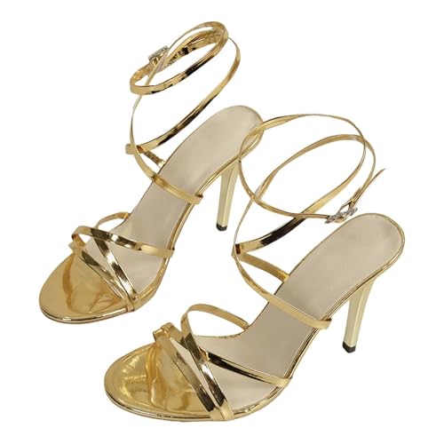 Riemchensandalen Damen Mit Absatz Hell, Tanzschuhe Damen Gold Glitzer Stöckelschuh Schnell Trocknend Damenschuhe Atmungsaktiv Hohe-Schuhe Arch Support High-Heels-Sandals Leichte Peeptoe Sandalette Riemchensandalen Damen Mit Absatz Hell, Tanzschuhe Damen Gold Glitzer Stöckelschuh Schnell Trocknend Damenschuhe Atmungsaktiv Hohe-Schuhe Arch Support High-Heels-Sandals Leichte Peeptoe Sandalette von Generisch