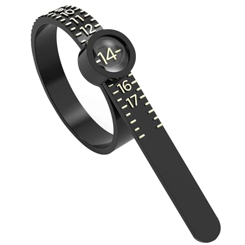 Ring Sizer Tool - Ring Sizer Measuring Tool | Reusable Ring Measurement Tool, Ring Measurer Tool, Adjustable Ring Measurement Tool, Ring Measurer, Ring Measurement Tool For Men And Women, Refer to von Generisch