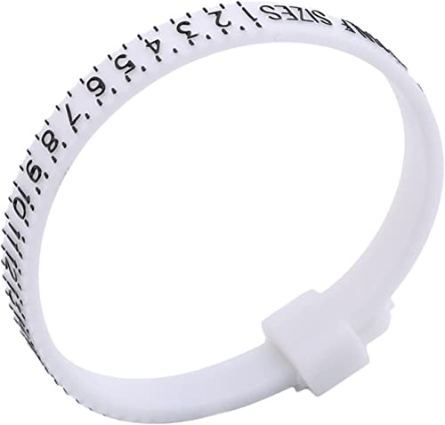 Ringgrößenwerkzeug Ringmessung Fingergrößenmessung Leichtes und tragbares Fingermessgerät Einfaches Ringmessgerät US-Größe von Generisch