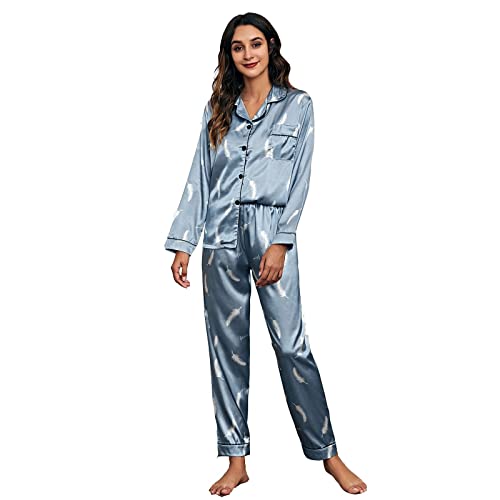 Robe Set Satin Nachthemd mit Seil Set für Frauen - Damen 5-teiliges Pyjama-Set - Nachtwäsche-Sets Nachthemden & Nachthemden Nachthemden Übergröße Nachtwäsche Baumwolle Softy Pyjama Sets Pyjama von Generisch