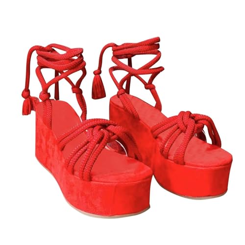 Römersandalen Damen Riemchensandalen Riemchen-Schnürsandale Plateau Sandalen Peep Toe Römersandalen High Heels Wedges Sandaletten Sommerschuhe Damensandalen Outdoorsandalen Freizeitsandalen Römersandalen Damen Riemchensandalen Riemchen-Schnürsandale Plateau Sandalen Peep Toe Römersandalen High Heels Wedges Sandaletten Sommerschuhe Damensandalen Outdoorsandalen Freizeitsandalen von Generisch