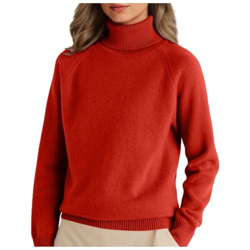 Rollkragenpullover Damen Elegant Langarm Pulli Basic Casual Rollkragenshirt Einfarbig Turtleneck Strickpullover Gestrickt Stretch Strickpullover Für Winter Baumwoll Pullover Tops Rollkragenpullover Damen Elegant Langarm Pulli Basic Casual Rollkragenshirt Einfarbig Turtleneck Strickpullover Gestrickt Stretch Strickpullover Für Winter Baumwoll Pullover Tops von Generisch