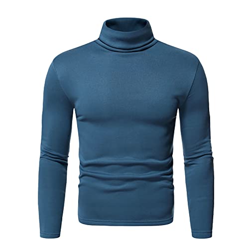 Rollkragenpullover Herren Pullover Herren Slim Fit Basic Herren Rollkragen Pullover Langarmshirt Feinstrick Sweater Freizeit Männer Pullover Longsleeve Herren Verschiedene Farbsets Auswählbar von Generisch