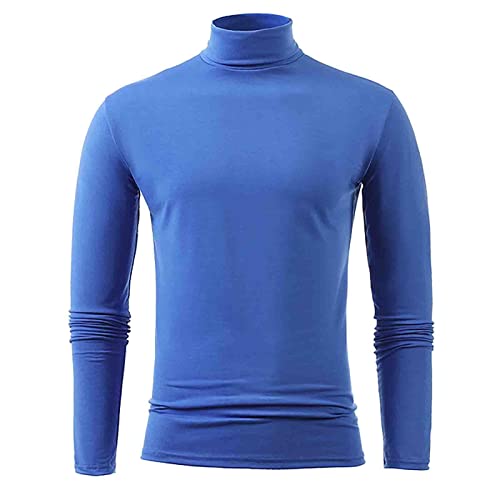 Rollkragenshirt Herren Winter Slim Fit Rollkragenpullover Rollkragen Schwarz Thermo Rolli Turtleneck Dünn Langarmshirt Elastisch Regular Basic Einfarbig Unterzieh Männer Sweatshirt von Generisch