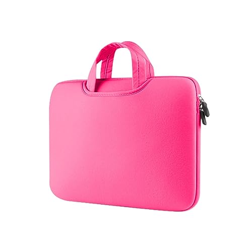 Rolltasche mit Rollen für Damen, Laptoptasche, bunt und plüschig, erhältlich für Arbeit und Klasse, Cord-Tragetasche, hot pink, 42 von Generisch