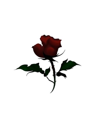 Rosenfarbene Aufkleber, wasserdichte und langlebige temporäre Tattoo-Aufkleber für Männer und Frauen, Fake Tattoos(2pcs) von Generisch