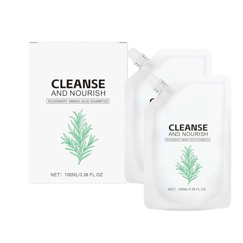 Rosmarin Aminosäure Shampoo, Haarwachstum Shampoo für dünner werdendes Haar Frauen und Männer Haarausfall, Zink PCA verdicken & stärken die Kopfhaut mit hydrolisierter Seide von Generisch