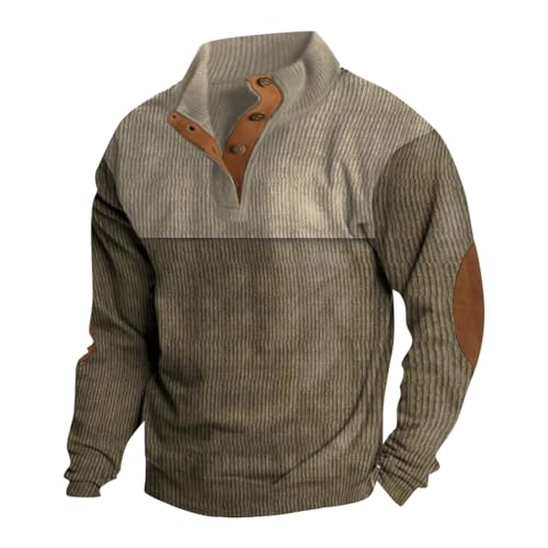 Rugby Shirt Herren Pullover Wolle Herren,Shirts Herren Pullover Herren V Ausschnitt Polohemd Herren Militär Pullover Herren Herren Shirts Schwarzer Pullover Khaki XL von Generisch