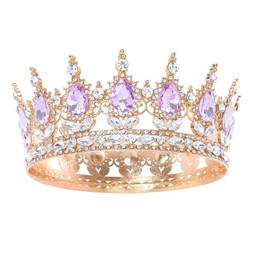Runde Diademe und Kronen für Damen, Kristall, Strass, Prinzessin, Diademe, Hochzeitsaccessoires Runde Diademe und Kronen für Damen, Kristall, Strass, Prinzessin, Diademe, Hochzeitsaccessoires von Generisch