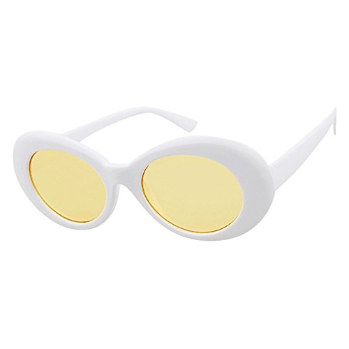 Runde Sonnenbrille für Herren und Damen, zum Überziehen, schickes Design, Retro, Vintage, Unisex-Sonnenbrille, Rapper, ovale Schattierungen, integrierte klassische rechteckige Sonnenbrille für Damen, von Generisch