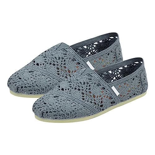 Runde Zehenpartie Spitze Ballett Häkeln Flats Espadrilles Damen Komfort Atmungsaktiv Slip On Flache Schuhe Spitze Ballerinas Pumps Cut Out Slip On Ballerina Spitze Flache Schuhe Damen Weite Passform Runde Zehenpartie Spitze Ballett Häkeln Flats Espadrilles Damen Komfort Atmungsaktiv Slip On Flache Schuhe Spitze Ballerinas Pumps Cut Out Slip On Ballerina Spitze Flache Schuhe Damen Weite Passform von Generisch
