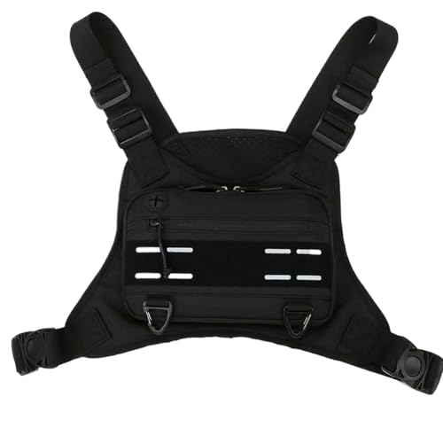 Running Chest Pack, Sport -Chest -Tasche für Männer - Vordere Brustweste Trainingstasche,Einstellbare Outdoor-Sportzubehör Multifunktional Laufpack zum Radfahren Running Chest Pack, Sport -Chest -Tasche für Männer - Vordere Brustweste Trainingstasche,Einstellbare Outdoor-Sportzubehör Multifunktional Laufpack zum Radfahren von Generisch