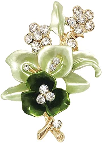 S Brosche für Frauen, elegante Damen-Brosche, Blumenabzeichen, Kleidung, Dekoration, Emaille, Brosche für Kleidung, Taschen, Clever von Generisch
