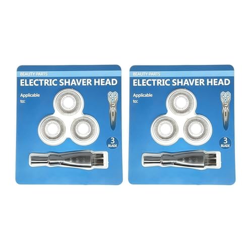 SH71 Ersatzscherköpfe，Für Philips Series, 6 Stück Rasierer Scherkopf Für Eckige Series 8000 S8050 S8850, Herren Shaver Ersatzklingen Mit Reinigungsbürste von Generisch