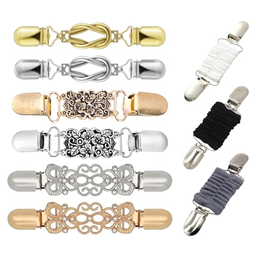 SZSMW 9 Cardigan Clip - Clips FüR Kleidung - Clothing Sinch - Geeignet FüR Alle Arten Von Kleidung Wie Kleider, HüTe, Schals, Um Ihren TäGlichen Gebrauch und Ihren Ersatzbedarf Zu Decken von Generisch