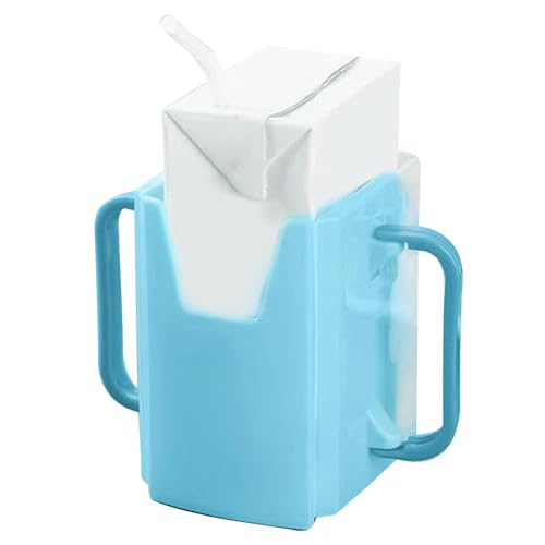 Saftboxhalter - Verstellbarer Milchkarton -Tasse Griff | Spill-Proof-Getränkeflasche für Kinder, Kleinkinder und Kinder im Vorschulalter, wiederverwendbare Getränkebehälterhülsen, Küchenzubehör, lusti von Generisch
