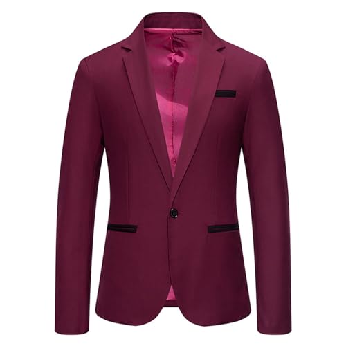Sakko Herren Slim Fit Anzugjacke Business Blazer Ein KnöPfe Anzugjacken für Hochzeit Freizeit Jacket Elegant Modern Anzug Jacke Klassic Trachtenjacke Mit Brusttasche Einfarbig Revers Smokings Mantel Sakko Herren Slim Fit Anzugjacke Business Blazer Ein KnöPfe Anzugjacken für Hochzeit Freizeit Jacket Elegant Modern Anzug Jacke Klassic Trachtenjacke Mit Brusttasche Einfarbig Revers Smokings Mantel von Generisch