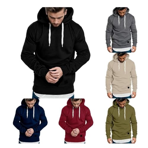 Hoodie Herren Oversize Einfarbig Sportlich Kapuzenpullover Modische Sweatshirt Mit Kapuze Schlank Kapuzenpulli Warme Hoody Oberteile Winter Pullover Kordelzug Tasche Langarmshirt Streetwear Top Hoodie Herren Oversize Einfarbig Sportlich Kapuzenpullover Modische Sweatshirt Mit Kapuze Schlank Kapuzenpulli Warme Hoody Oberteile Winter Pullover Kordelzug Tasche Langarmshirt Streetwear Top von Generisch